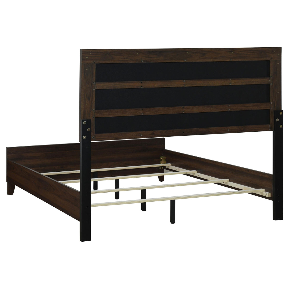 Welsley 50-inch Upholstered California King Bed Walnut by Coaster at Eve Furniture