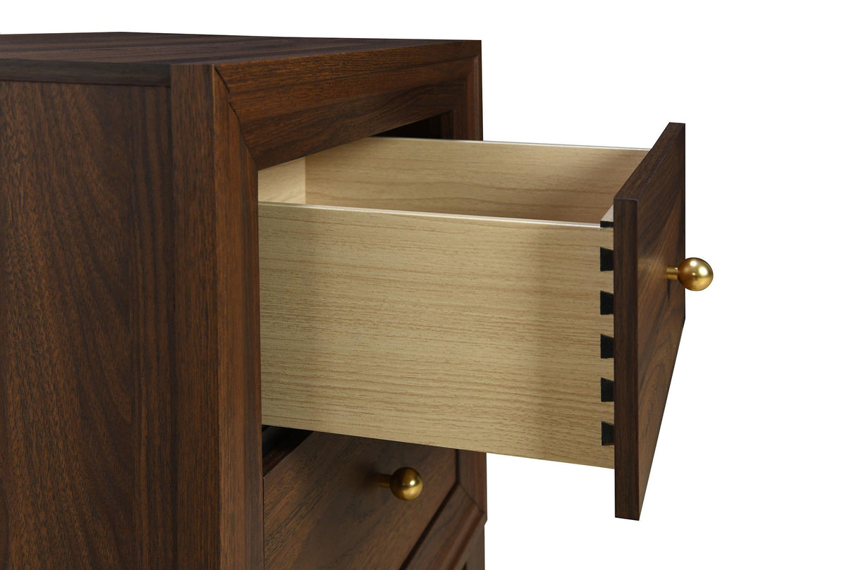 Welsley Walnut 2-Drawer Nightstand Bedside Table by Coaster at Eve Furniture