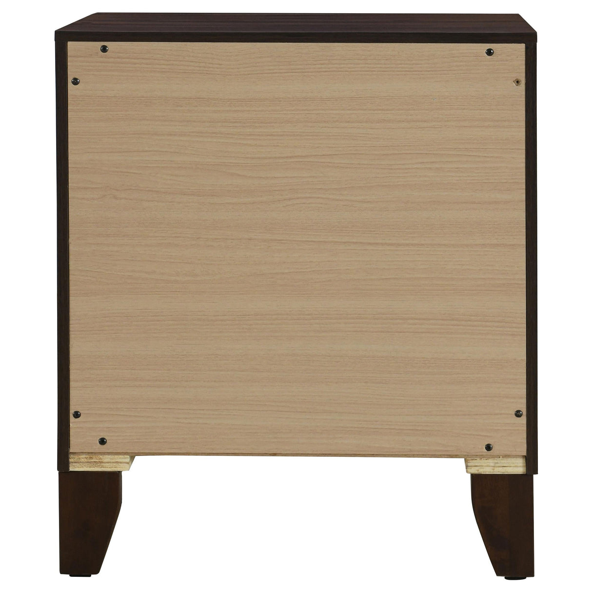 Welsley Walnut 2-Drawer Nightstand Bedside Table by Coaster at Eve Furniture