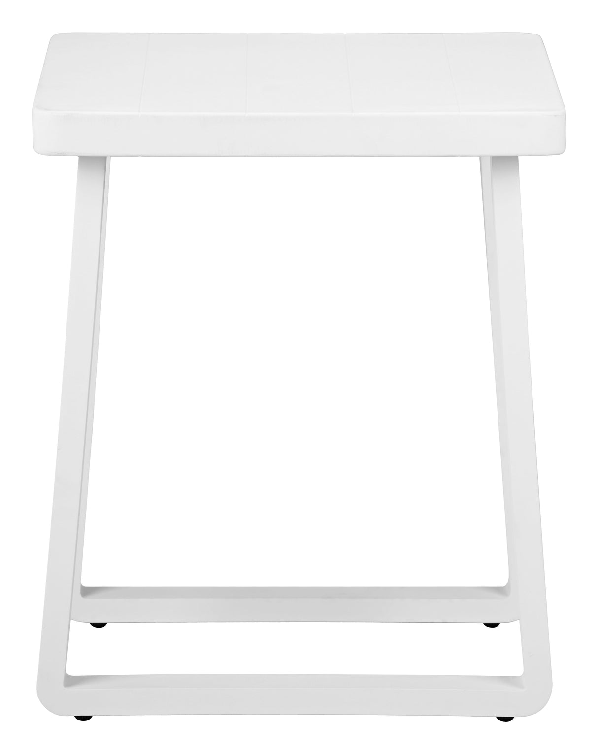 Welt White Outdoor Side Table by Zuomod at Eve Furniture