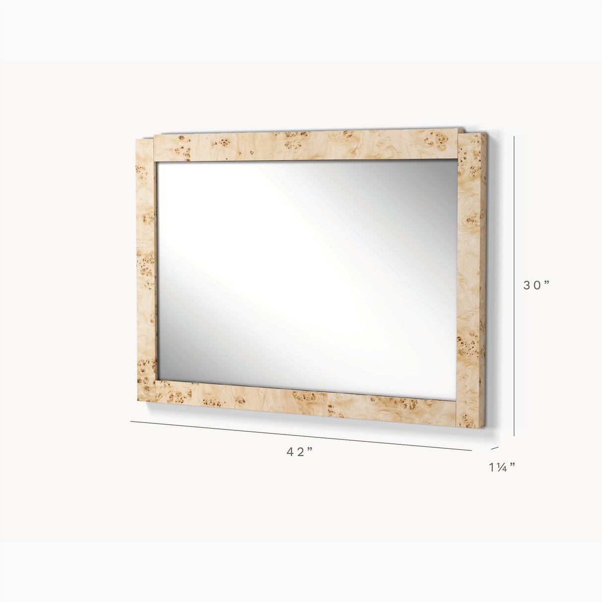 Wesley Burl Wall Mirror by Co.House Designs at Eve Furniture