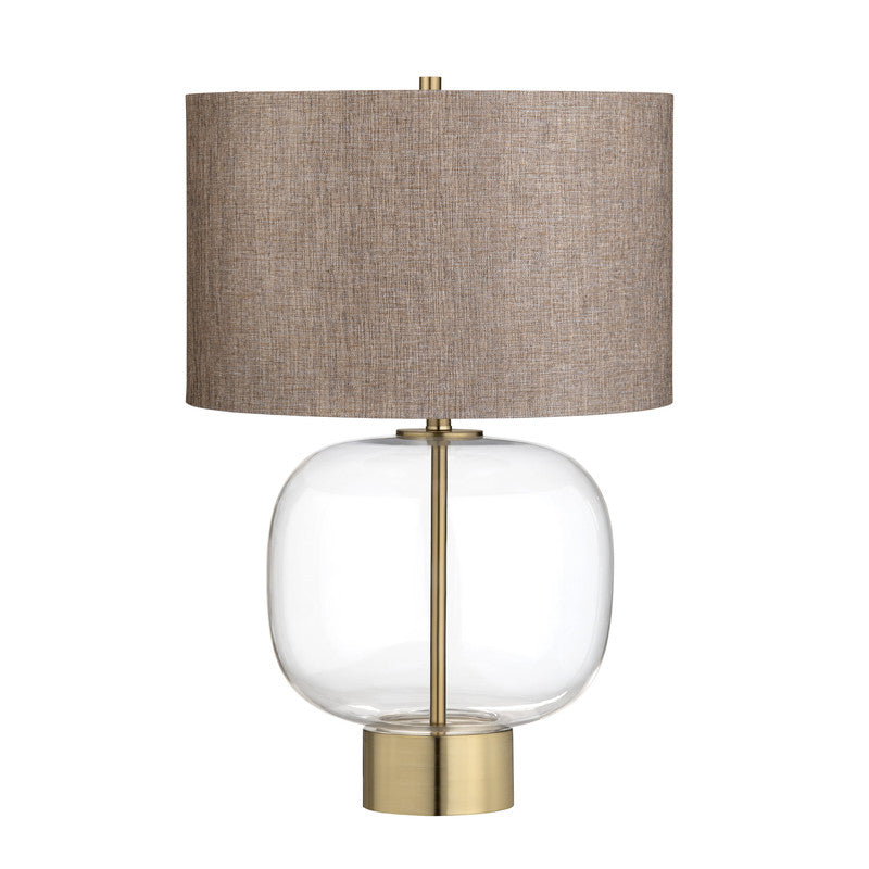 Wesley Clear/Gold Table Lamp by Crestview at Eve Furniture