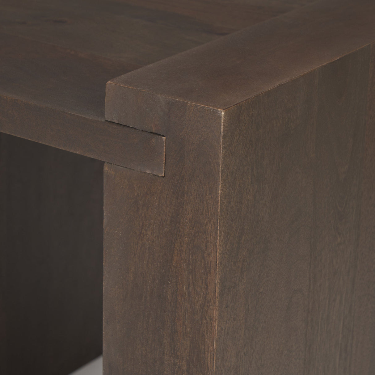 Wesson Dark Brown Wood Accent Table by Mercana at Eve Furniture