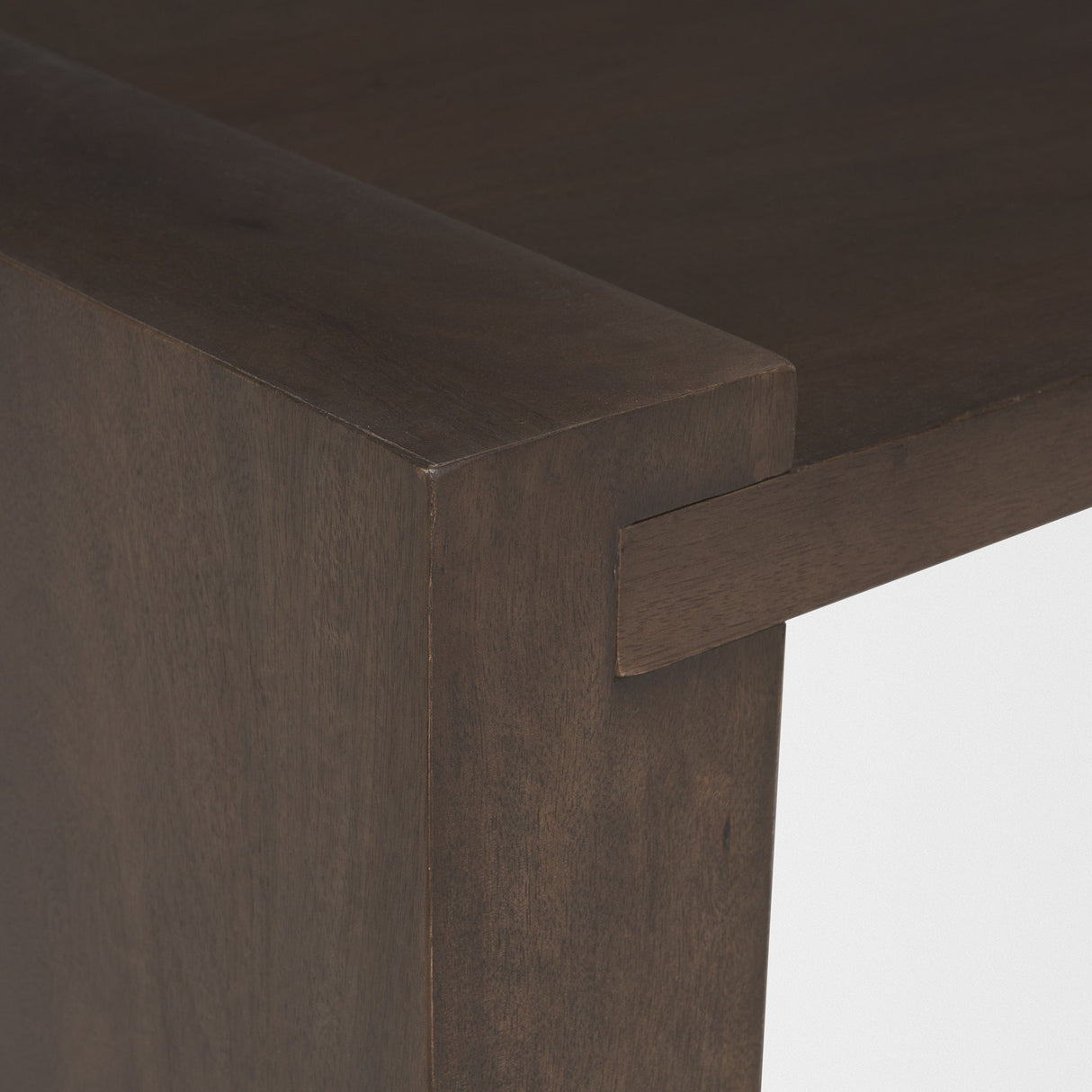 Wesson Dark Brown Wooden Rectangular Coffee Table by Mercana at Eve Furniture