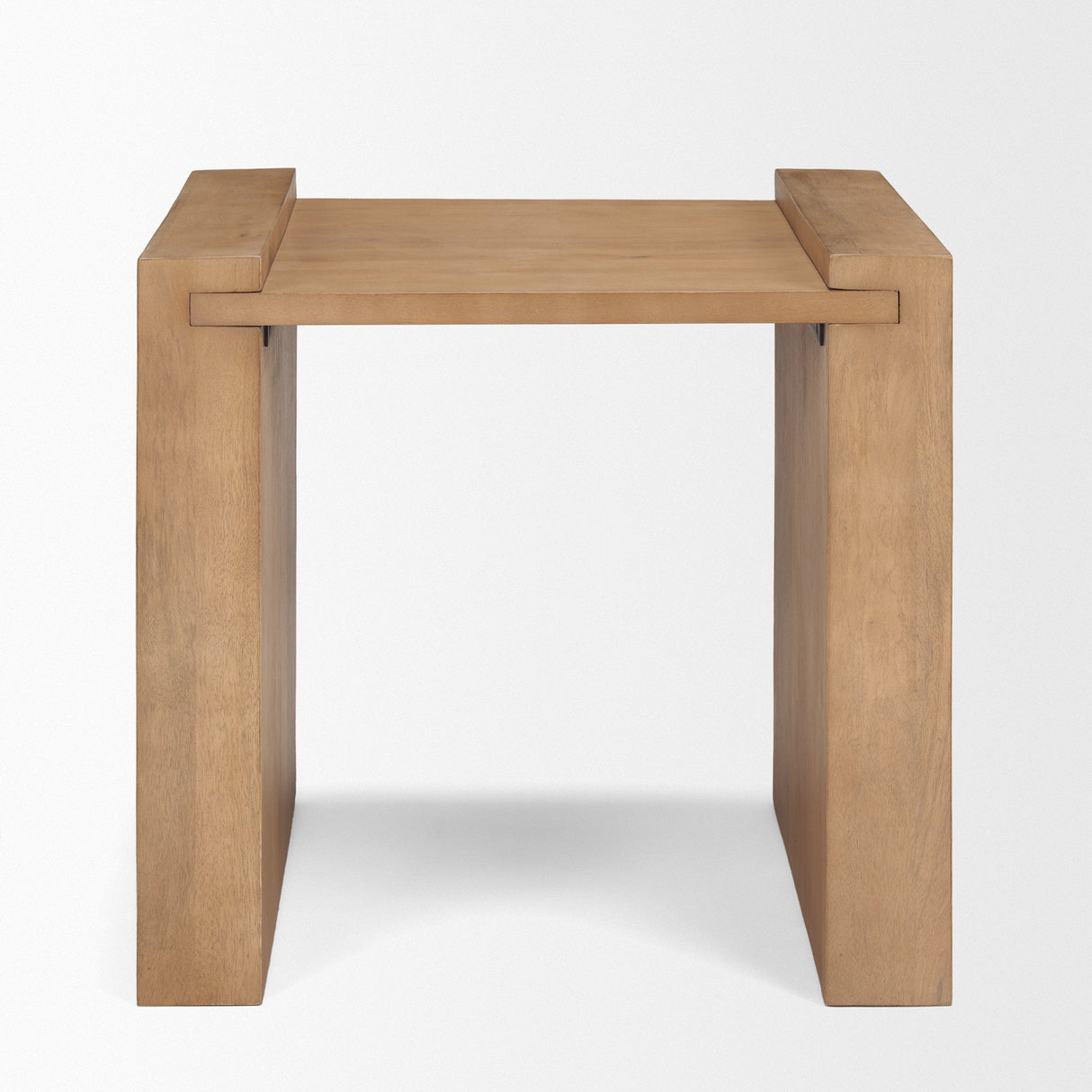 Wesson Light Brown Wood Accent Table by Mercana at Eve Furniture