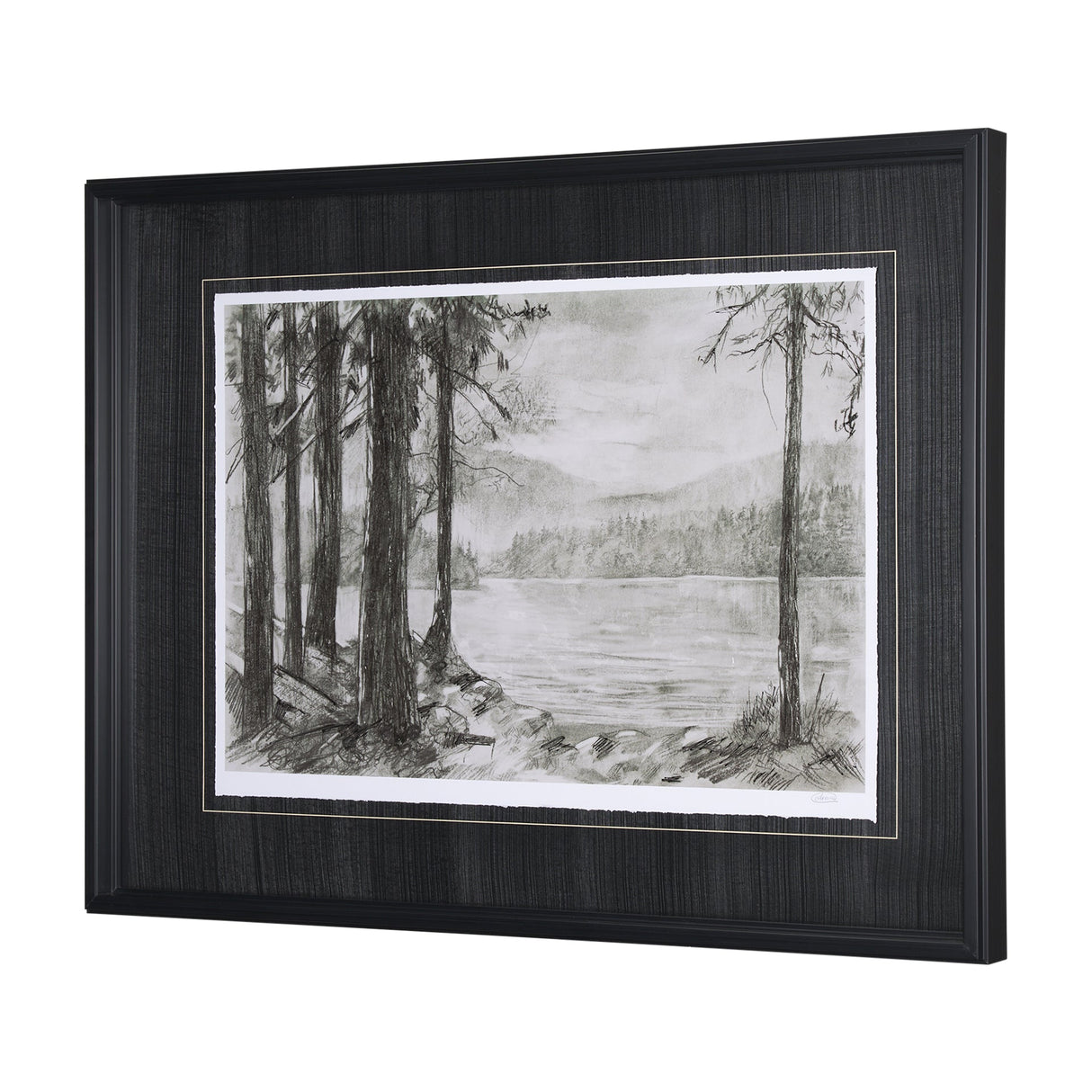 West coast chronicles I by Mercana Studio Hand Embellished Framed Art Print Matted under Glass by Mercana at Eve Furniture