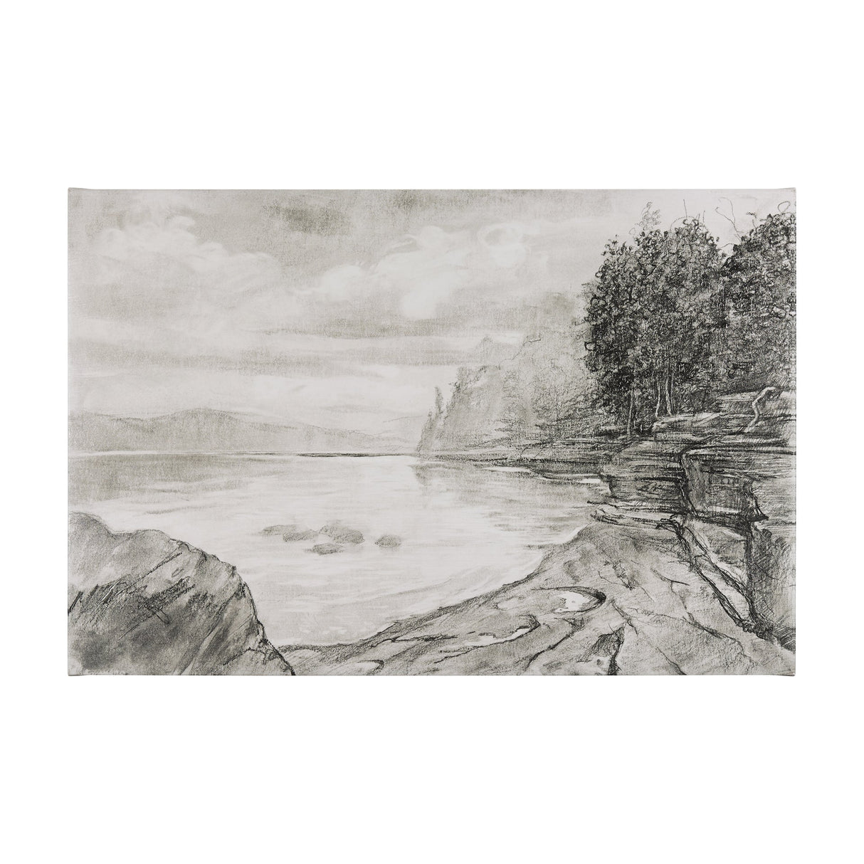 West Coast Chronicles II by Mercana Studio a Hand Embellished Textured Canvas by Mercana at Eve Furniture