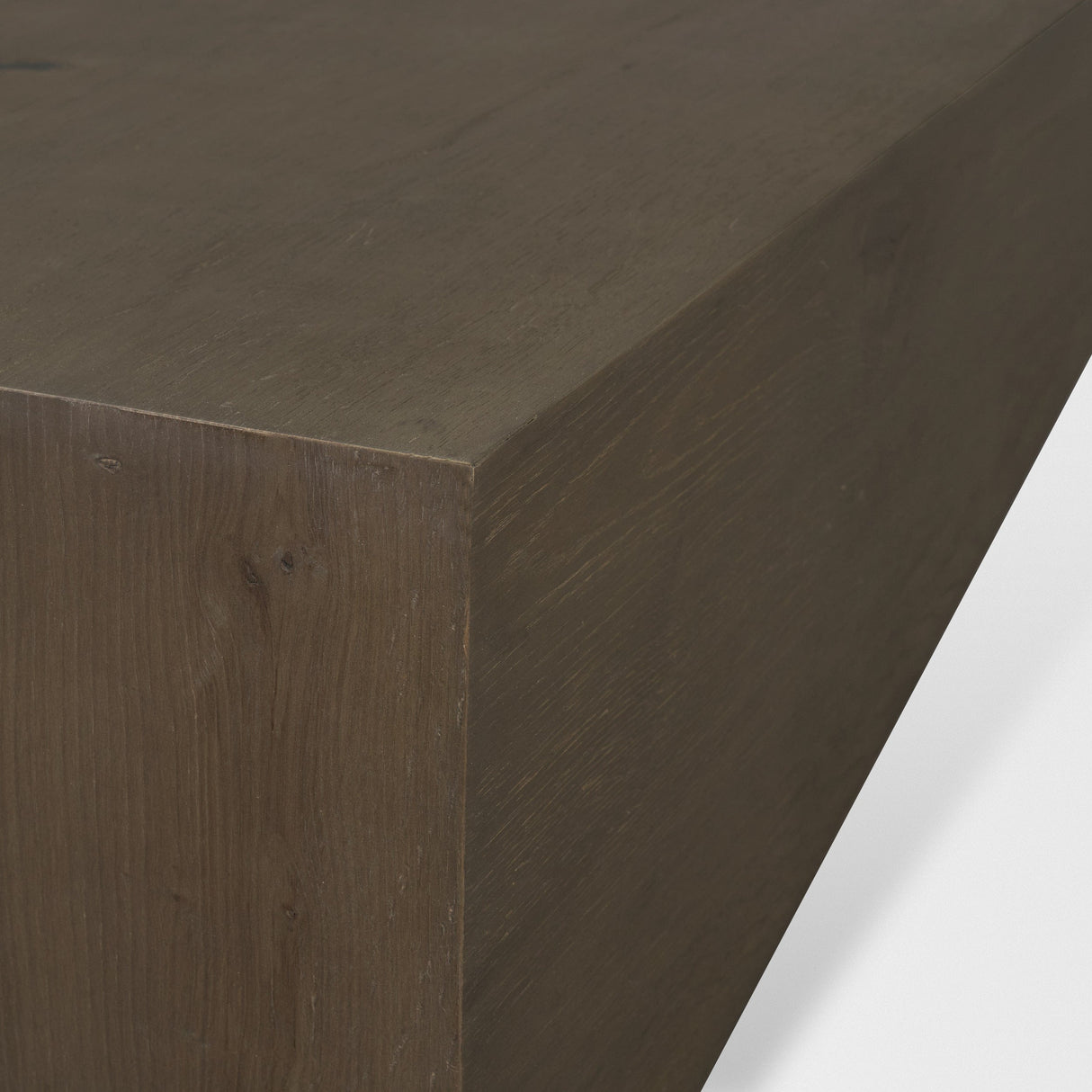 West Mid-Brown Oak Wood Rectangular Coffee Table by Mercana at Eve Furniture