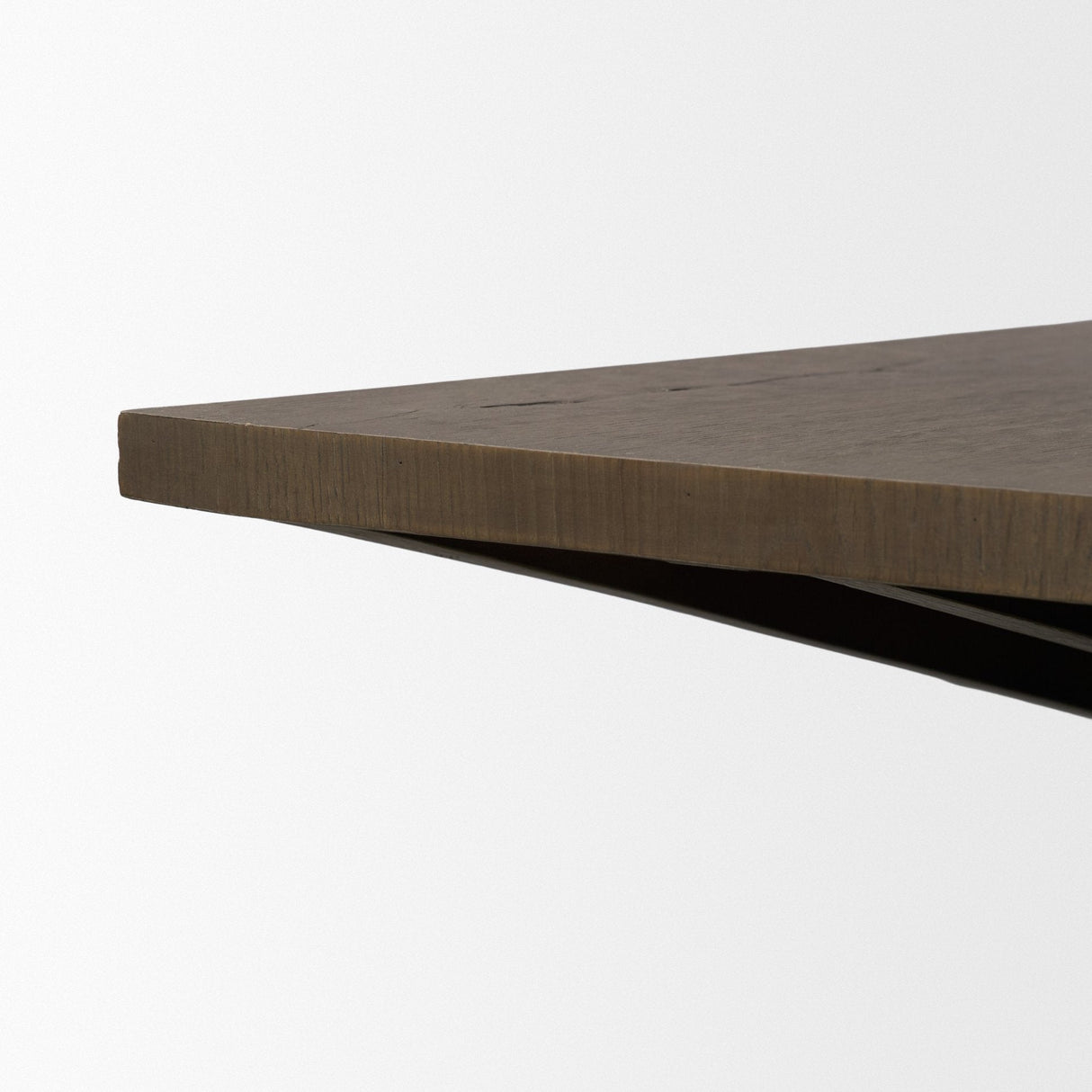 West Mid-Brown Oak Wood Rectangular Coffee Table by Mercana at Eve Furniture