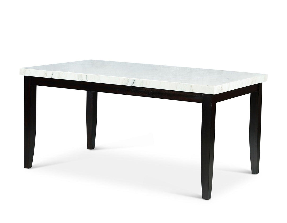 Westby White Marble Top Dining Table by Steve Silver at Eve Furniture