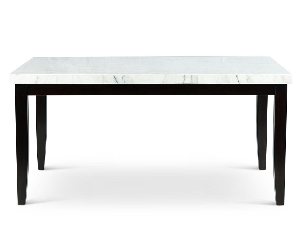 Westby White Marble Top Dining Table by Steve Silver at Eve Furniture