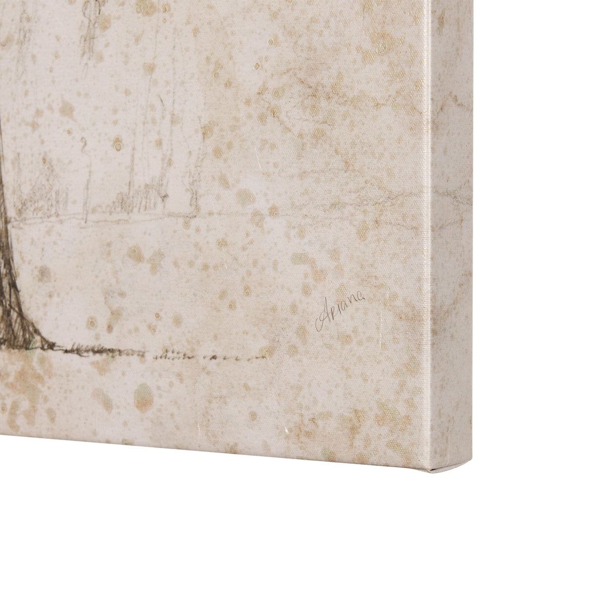 Westcoast Tree Drawing I by Mercana Studio a Hand Embellished Textured Canvas by Mercana at Eve Furniture