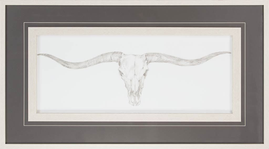 Western Skull Mount III by Harper a Framed Art Print Matted under Glass by Mercana at Eve Furniture