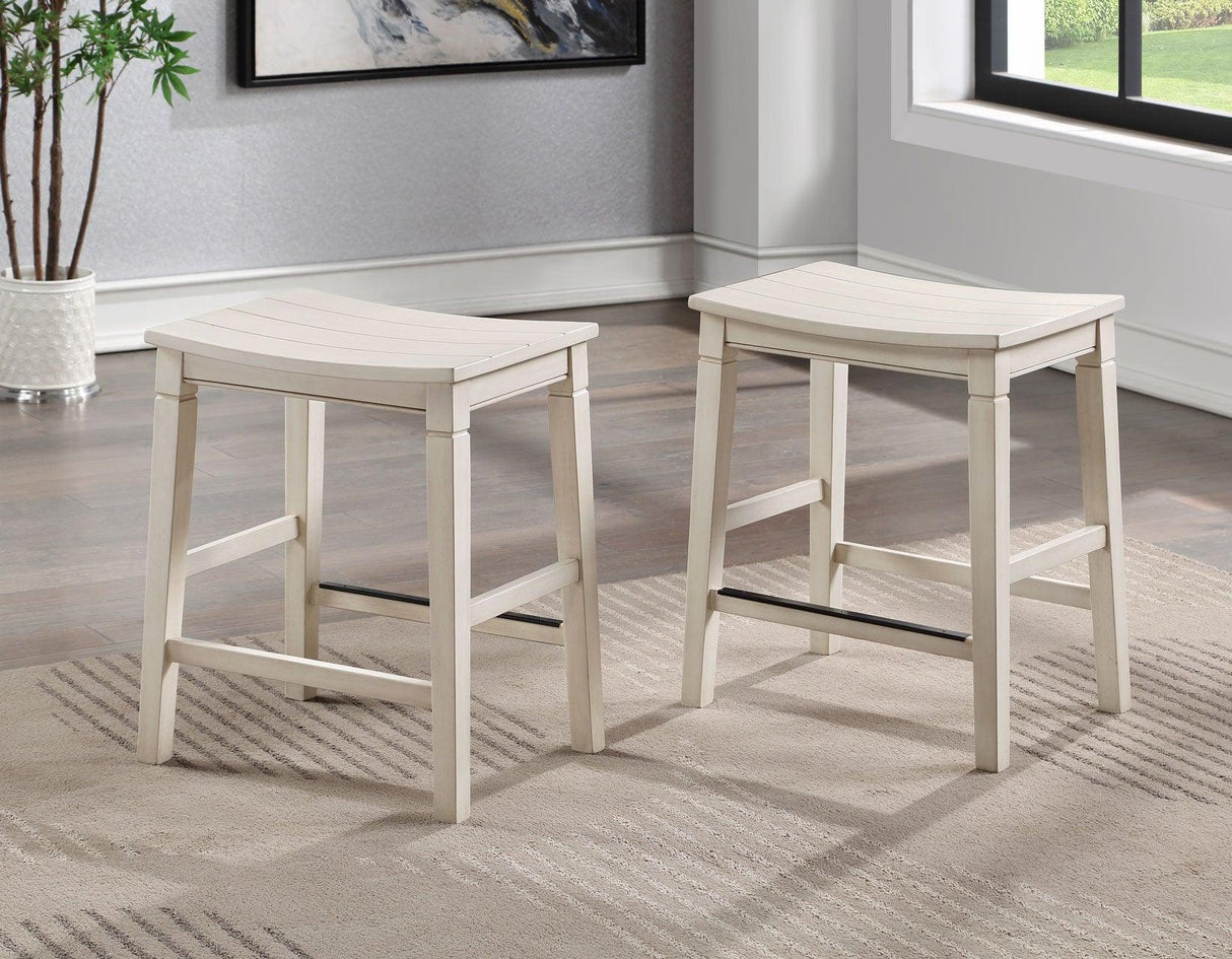 Westlake Cream 5-Piece Counter Height Dining Set by Steve Silver at Eve Furniture