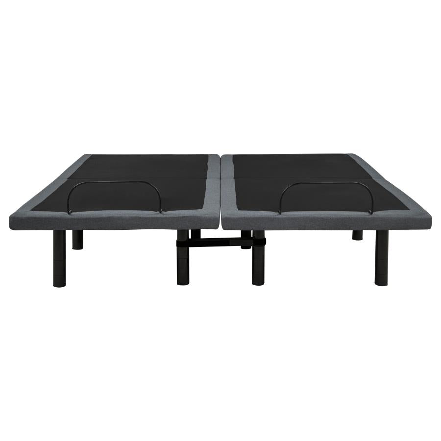 Weston Black/Grey Split Eastern King Massage Adjustable Bed Base by Coaster at Eve Furniture