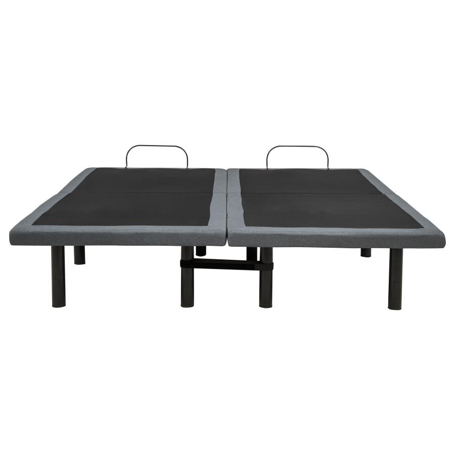 Weston Black/Grey Split Eastern King Massage Adjustable Bed Base by Coaster at Eve Furniture