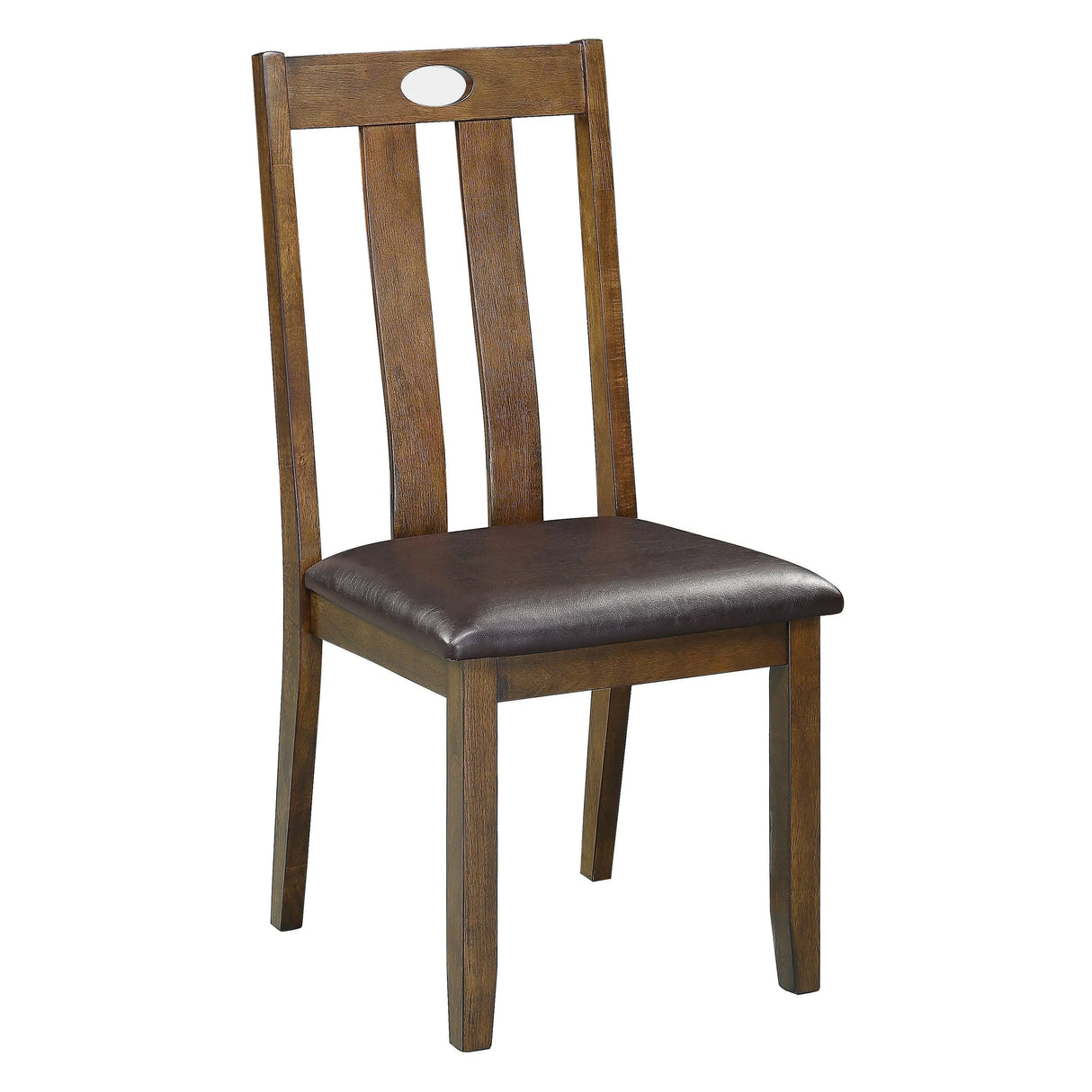 Weston Medium Brown 5-Piece Dining Set by Homelegance at Eve Furniture