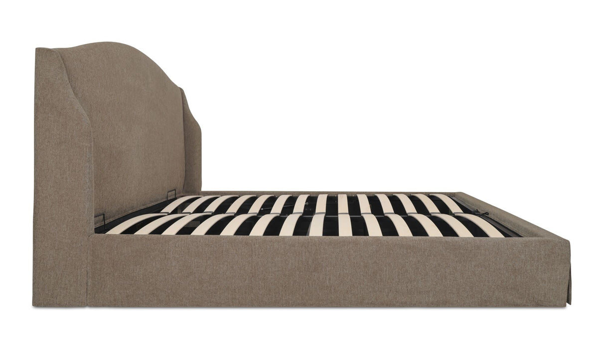 Weston Queen Storage Bed Brown by Moe's Home at Eve Furniture
