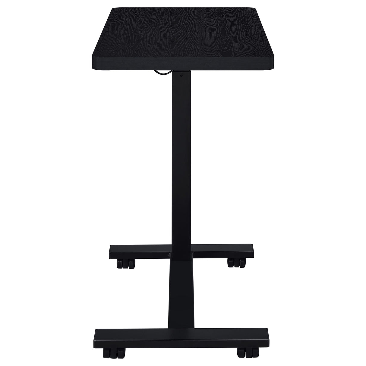 Westpark Black Pneumatic Adjustable C-Shape Side Table with Casters by Coaster at Eve Furniture