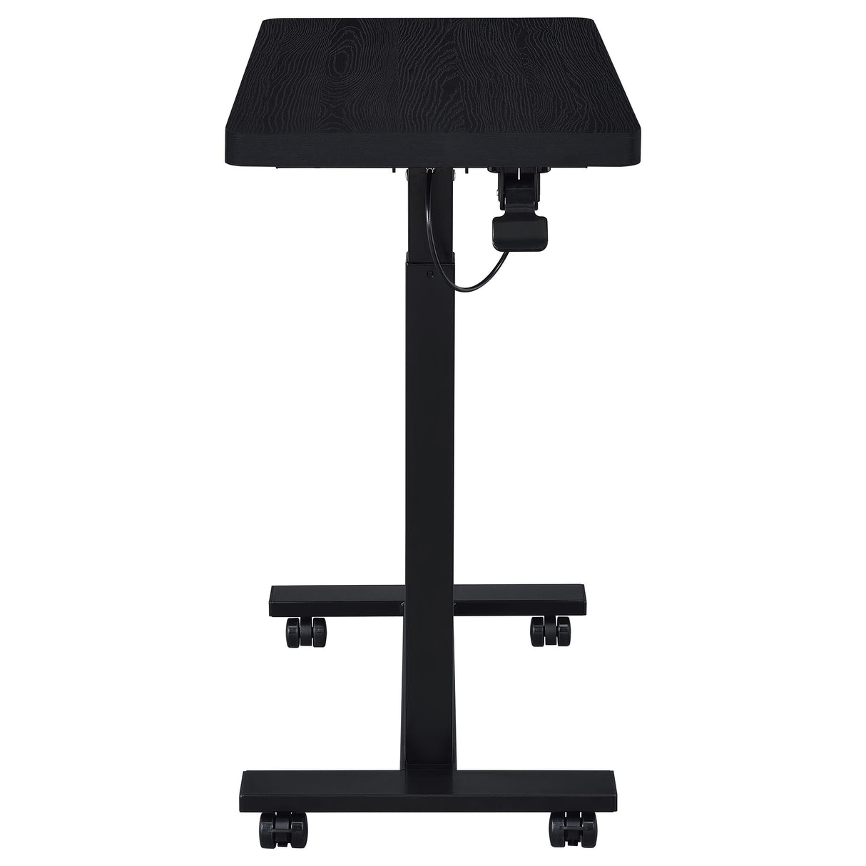 Westpark Black Pneumatic Adjustable C-Shape Side Table with Casters by Coaster at Eve Furniture