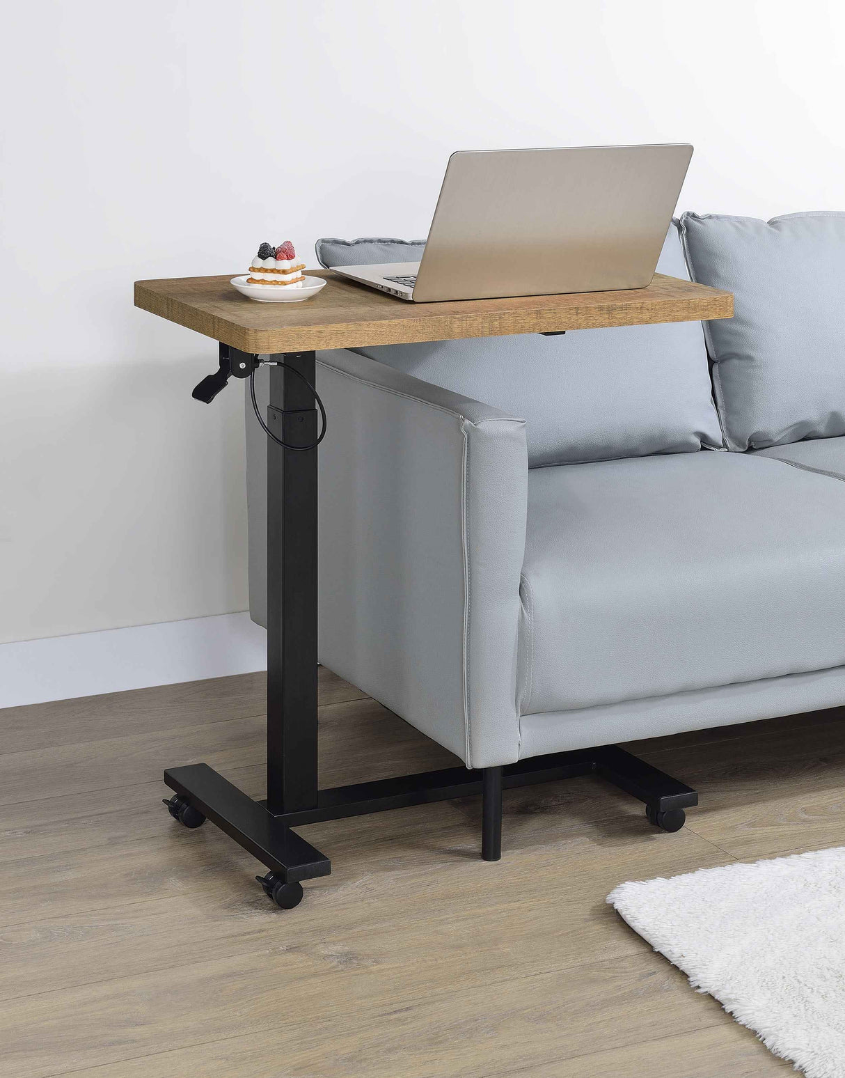 Westpark Mango Pneumatic Adjustable C-Shape Side Table with Casters by Coaster at Eve Furniture