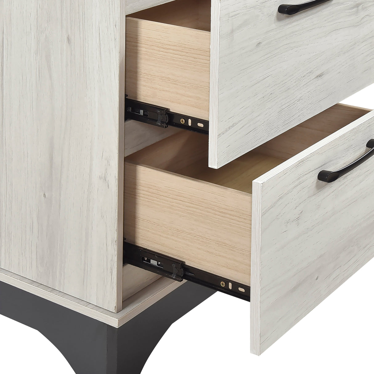 Westport White Oak/Gray Nightstand by Homelegance at Eve Furniture
