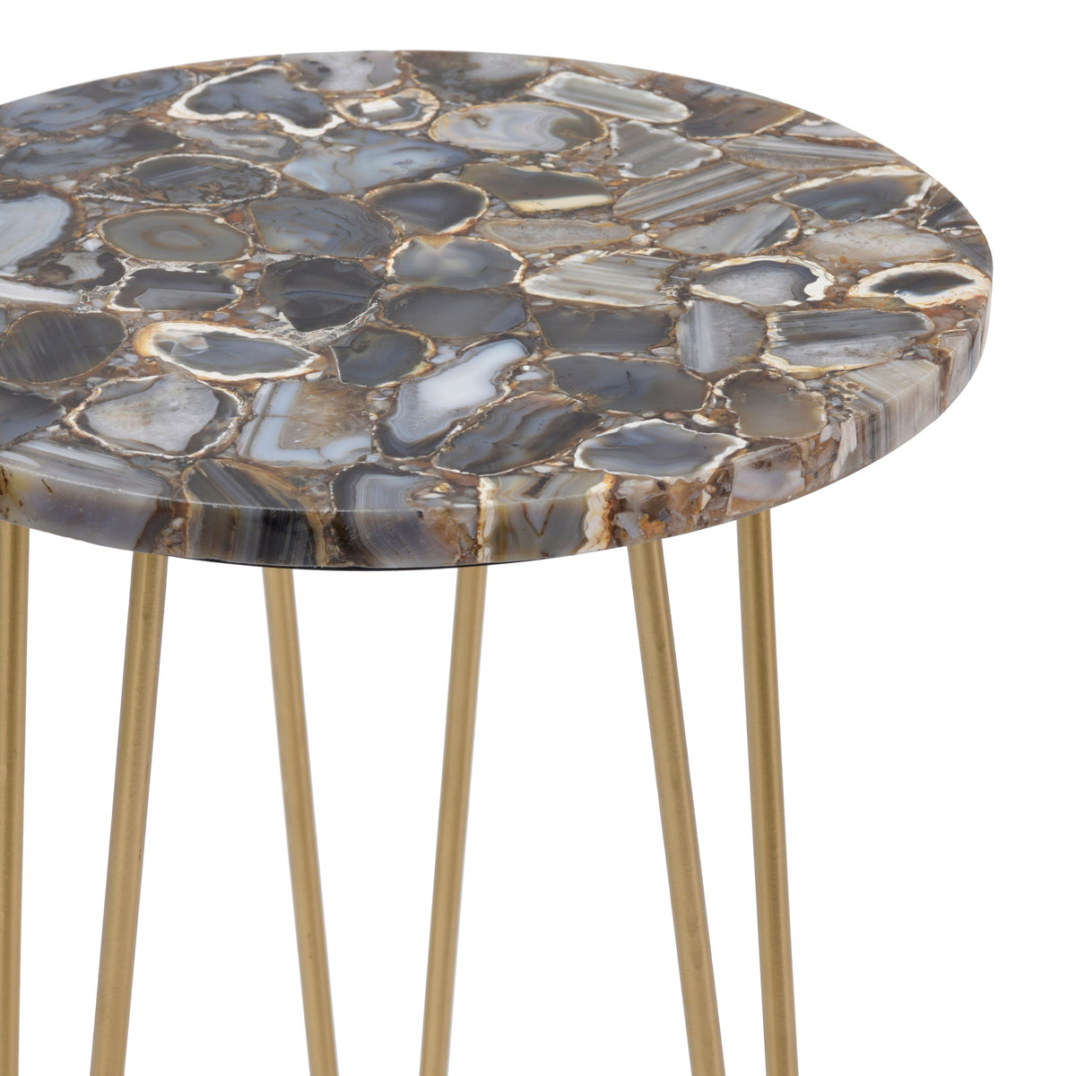 Westwood Gold/Blue Accent Table by Crestview at Eve Furniture