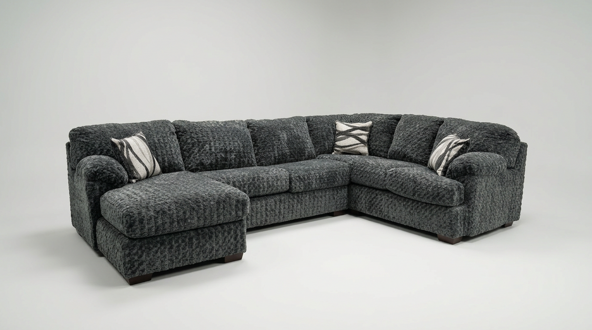 Westwood Gunmetal LAF Sectional by New Era Innovations at Eve Furniture