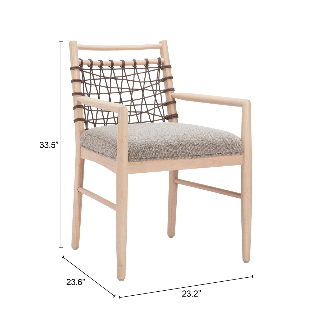 Wezly Gray Dining Chair (Set of 2) by Zuomod at Eve Furniture