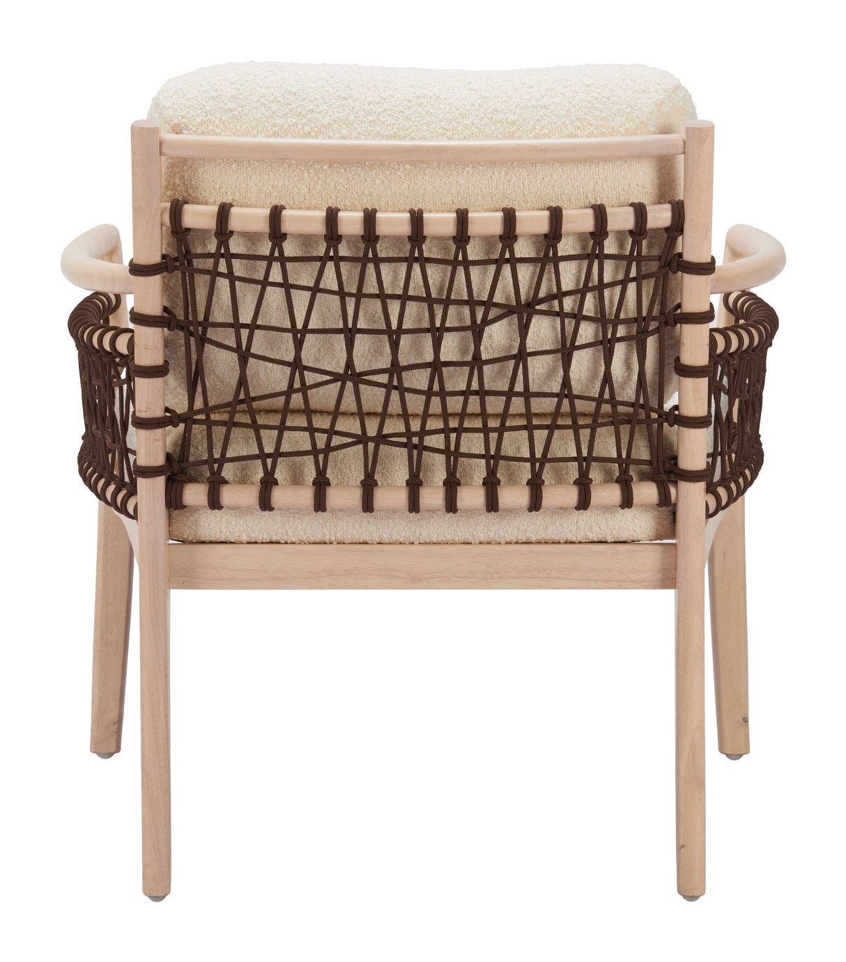 Wezly Ivory Accent Chair by Zuomod at Eve Furniture