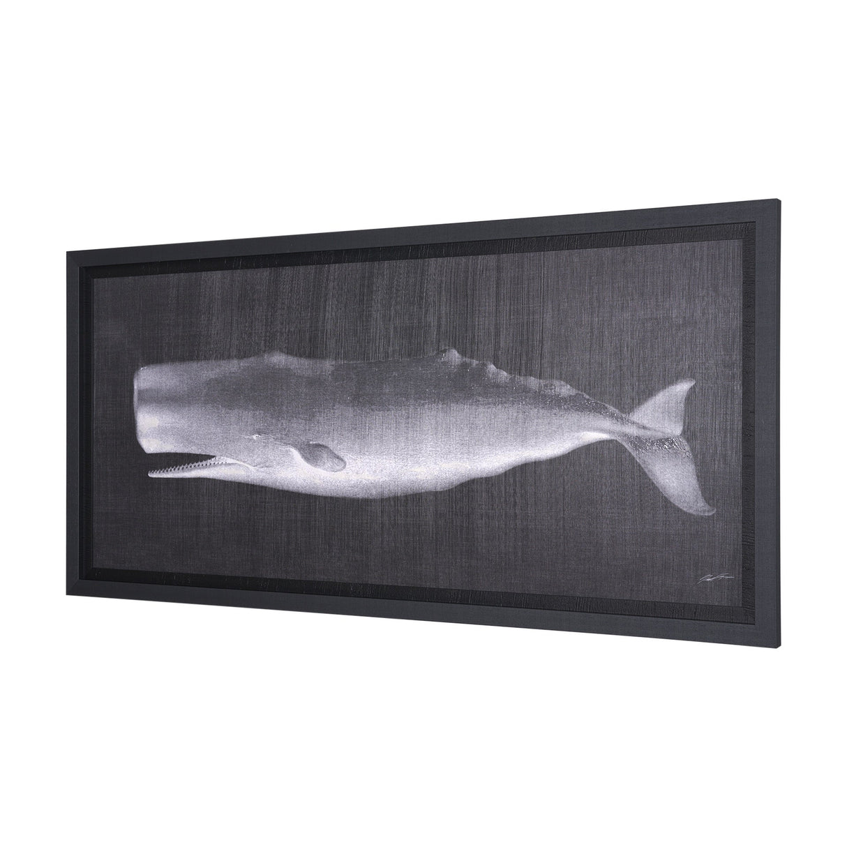 Whale Watching II by John Butler a Hand Embellished Framed Art Print by Mercana at Eve Furniture