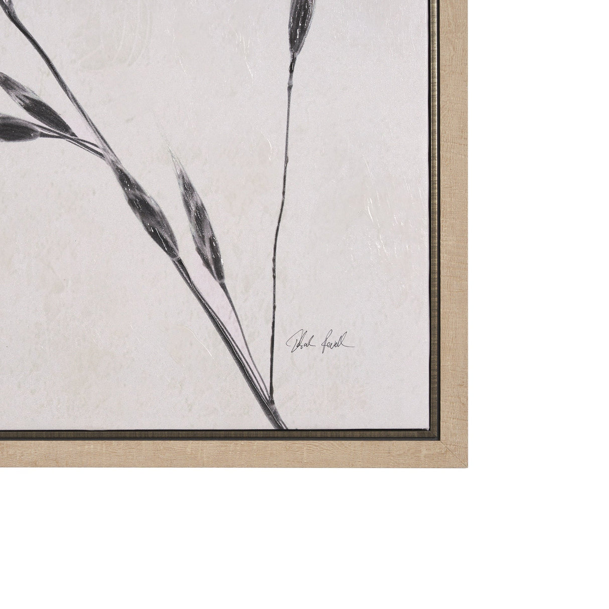 Wheat Grass III by Mercana Studio a Hand Embellished Textured Framed Canvas by Mercana at Eve Furniture