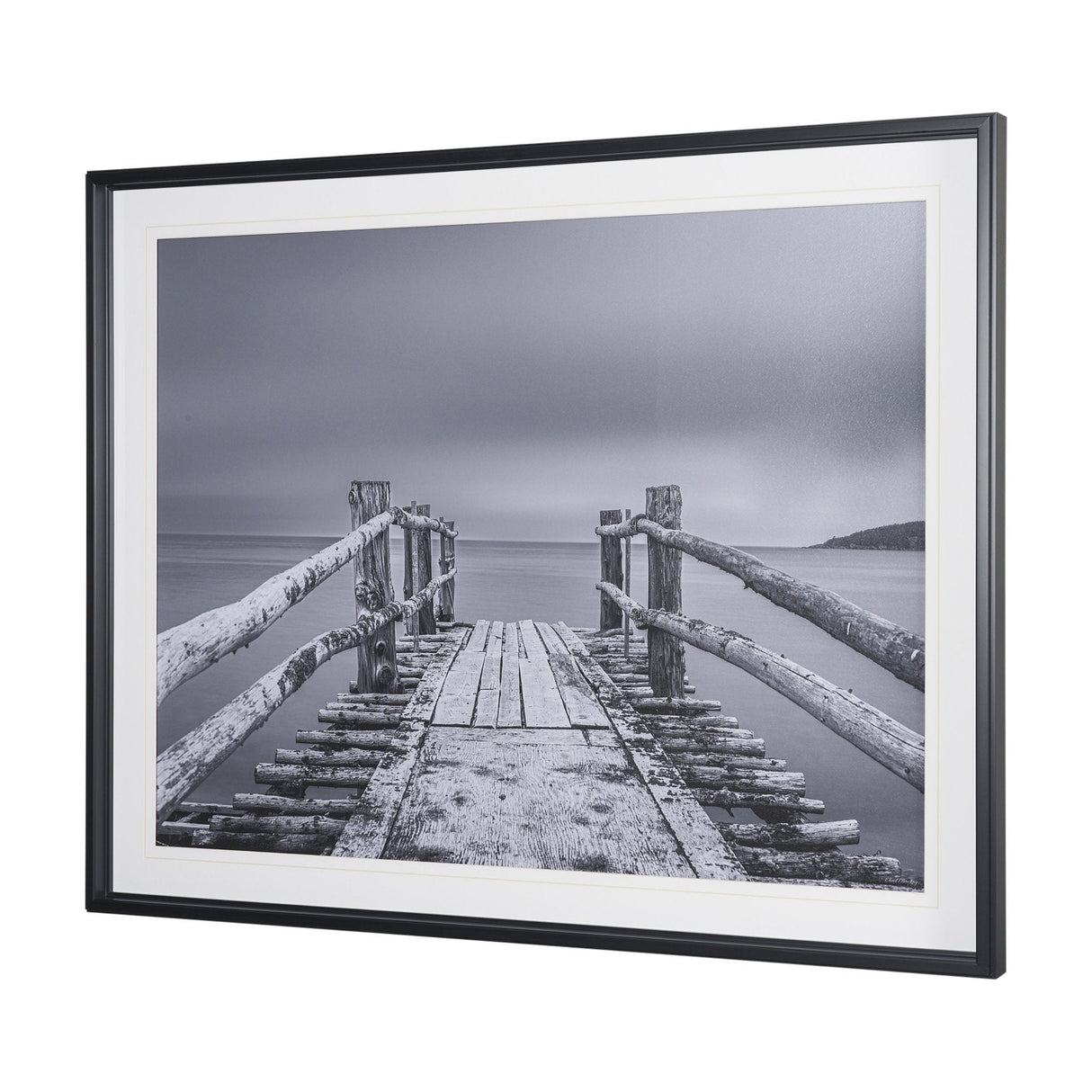 Where Water Waits by Chad Mackay Textured FramedPhoto Print Matted under Glass by Mercana at Eve Furniture