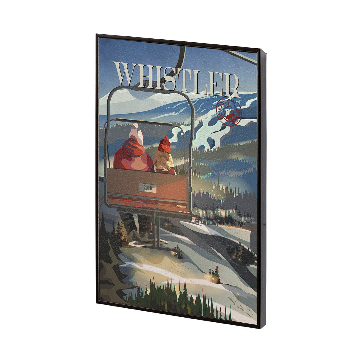 Whistler Go Canada (SM) by Mercana Studio a Hand Embellished Decograph Framed Art Print by Mercana at Eve Furniture