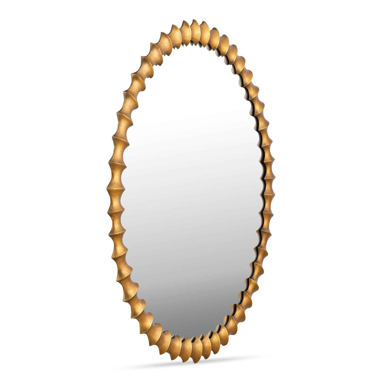 Whitby Aged Brass Mirror