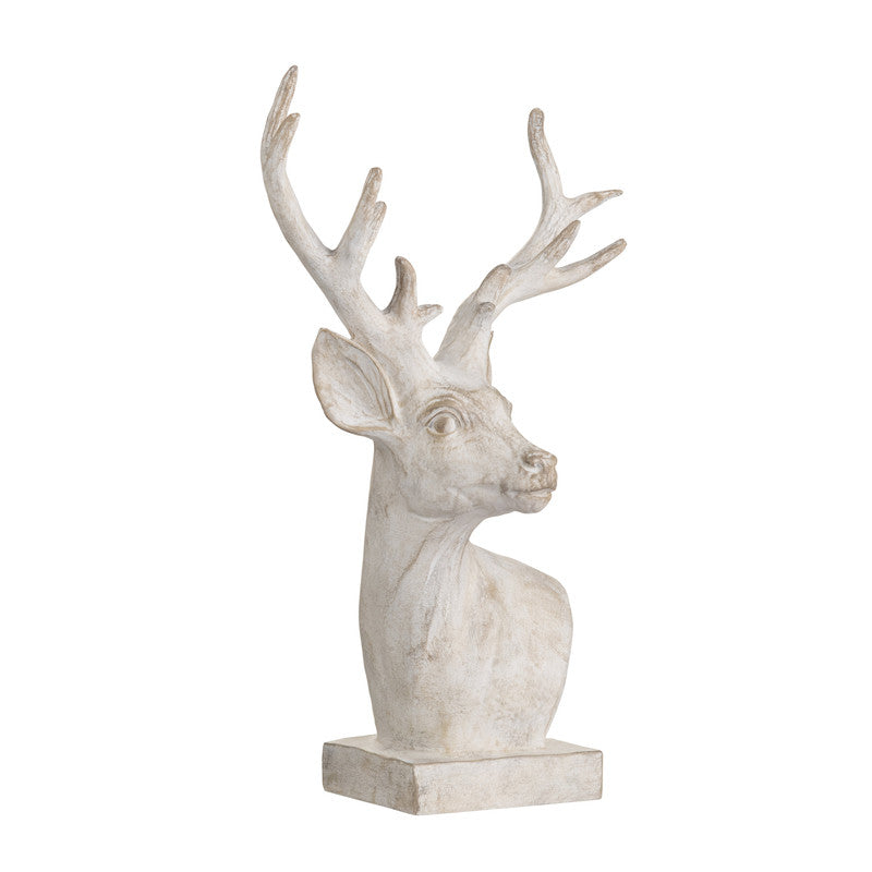 Whitby White Hart Sculpture by Crestview at Eve Furniture