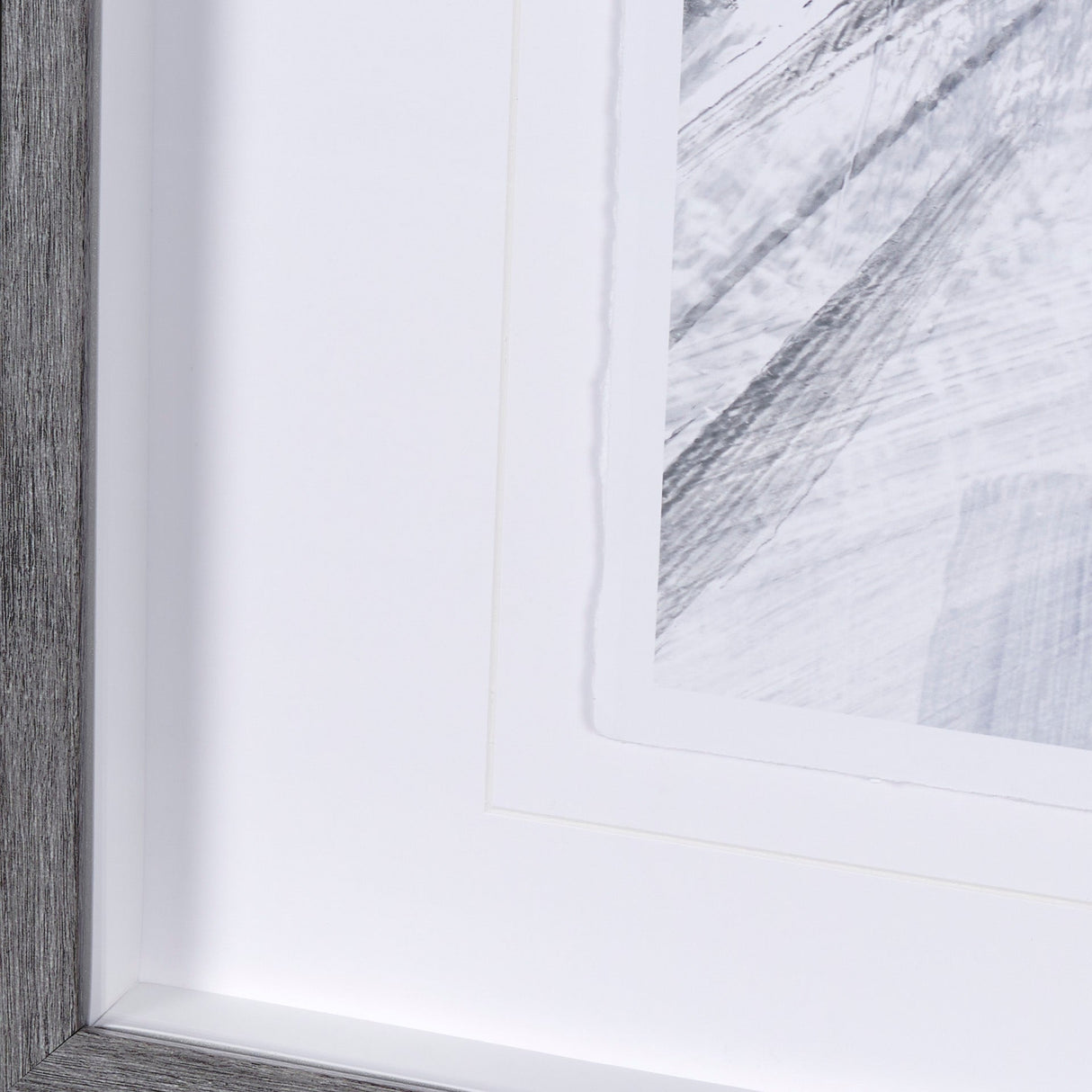 White Horse Portrait by Mercana Studio Hand Embellished Textured Framed Art Print Matted under Glass by Mercana at Eve Furniture