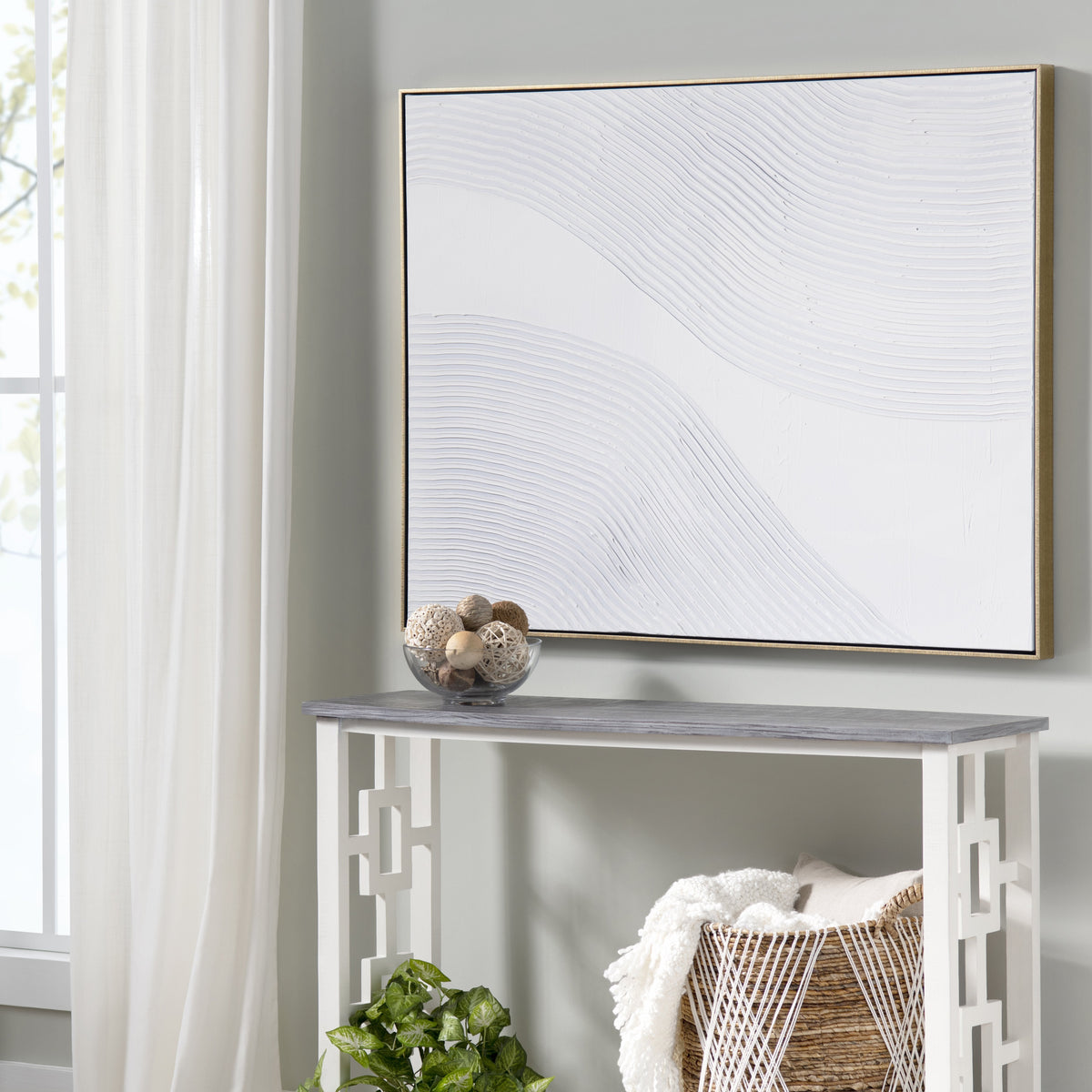 White Ways White Canvas by Crestview at Eve Furniture