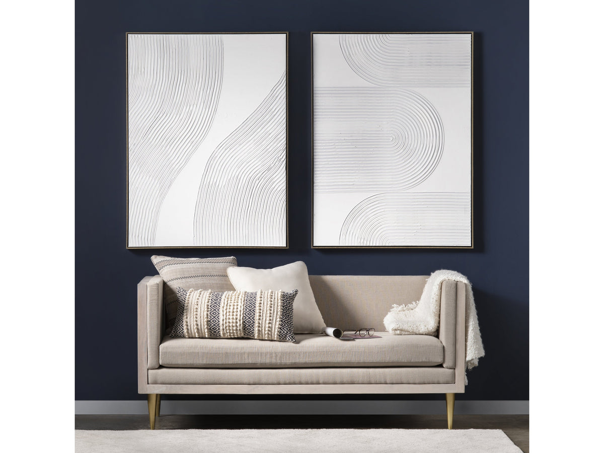 White Ways White Canvas by Crestview at Eve Furniture