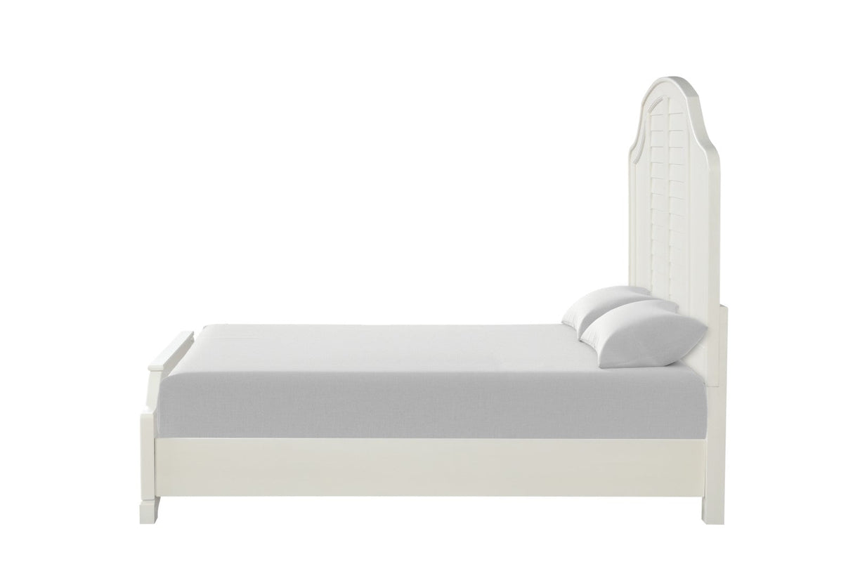 Whitehaven Antique White King Bed by Furniture of America at Eve Furniture