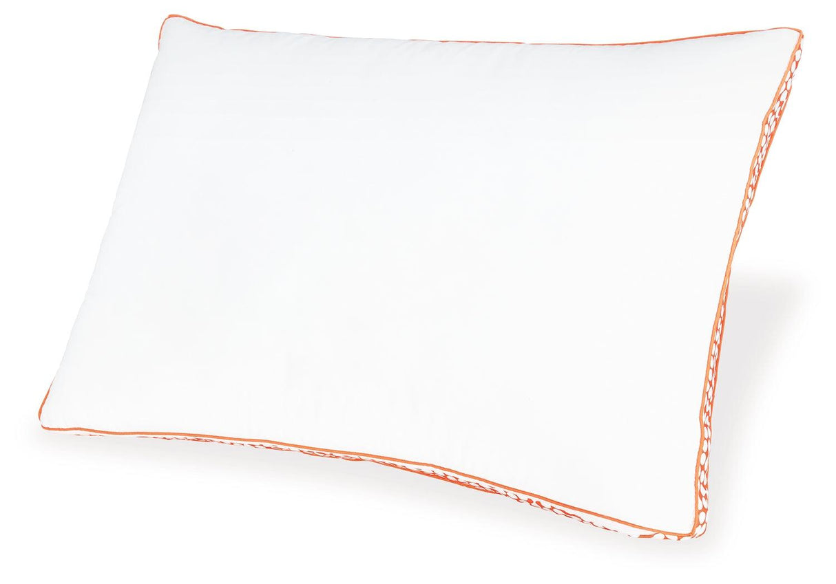 White/Orange 3-in-1 Pillow by Ashley at Eve Furniture