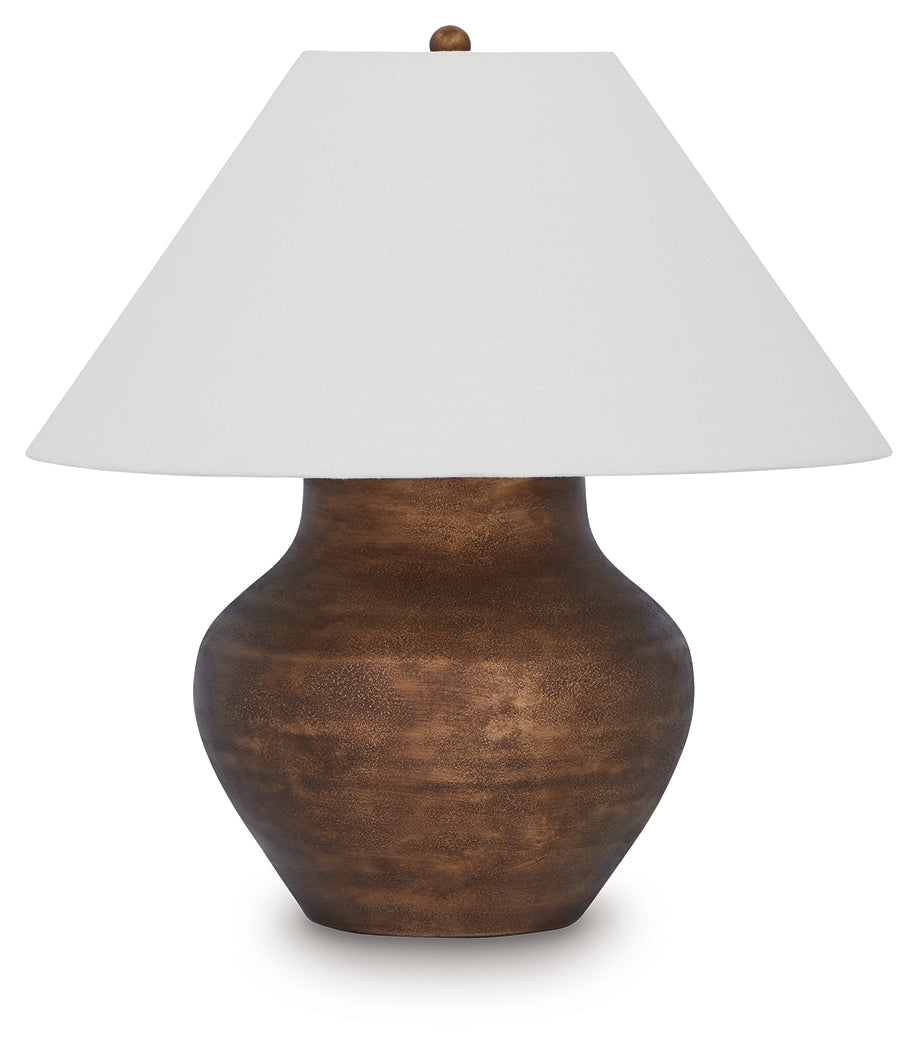 Whitham Antique Copper Finish Table Lamp by Ashley at Eve Furniture