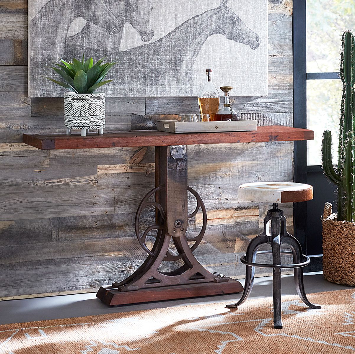 Whitley 56" Reclaimed Wood Console Table by Home Trends & Design at Eve Furniture