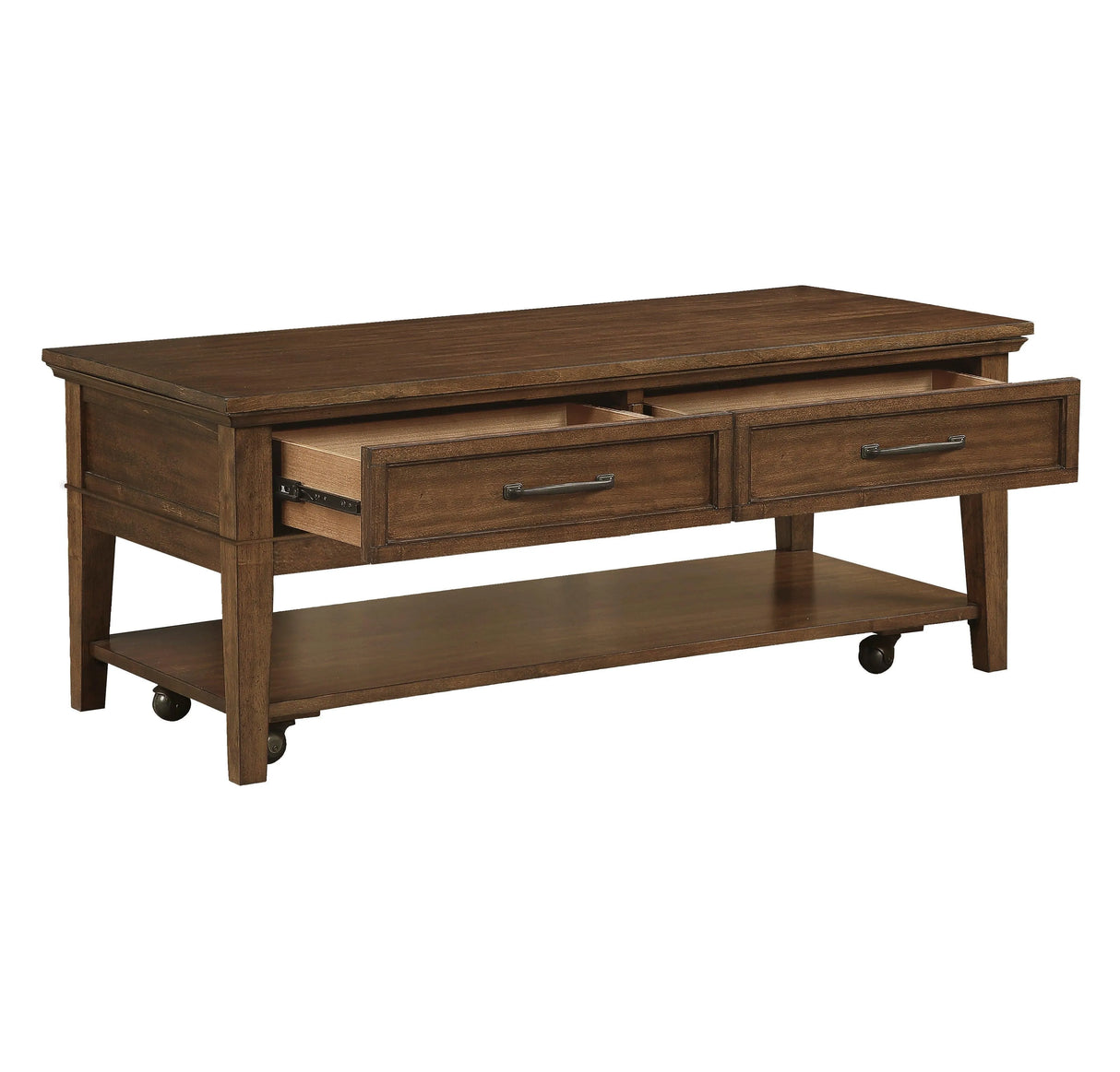 Whitley Walnut Cocktail Table by Homelegance at Eve Furniture