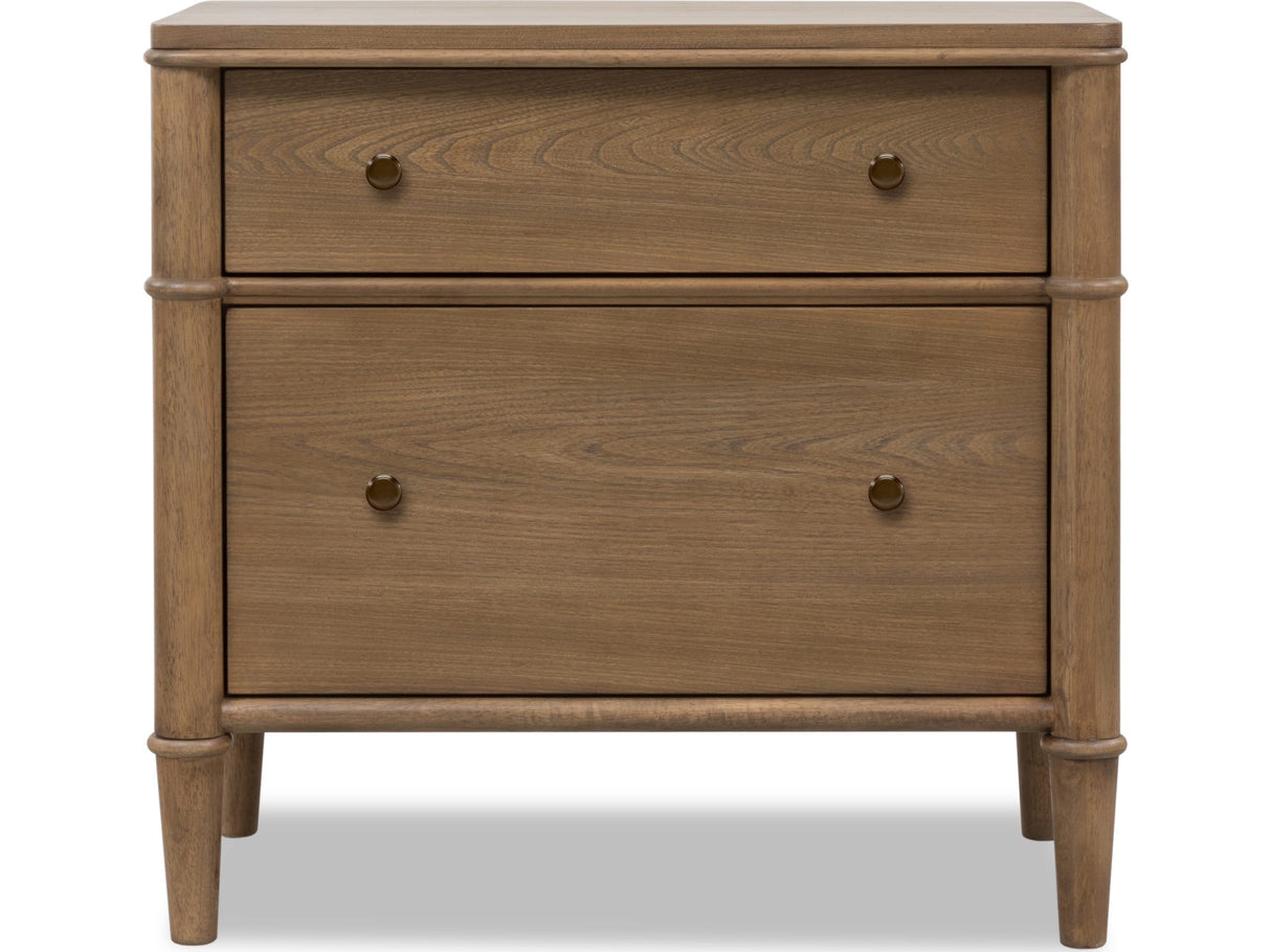 Whitmore Claystone 2-Drawer Nightstand by Modus Furniture at Eve Furniture