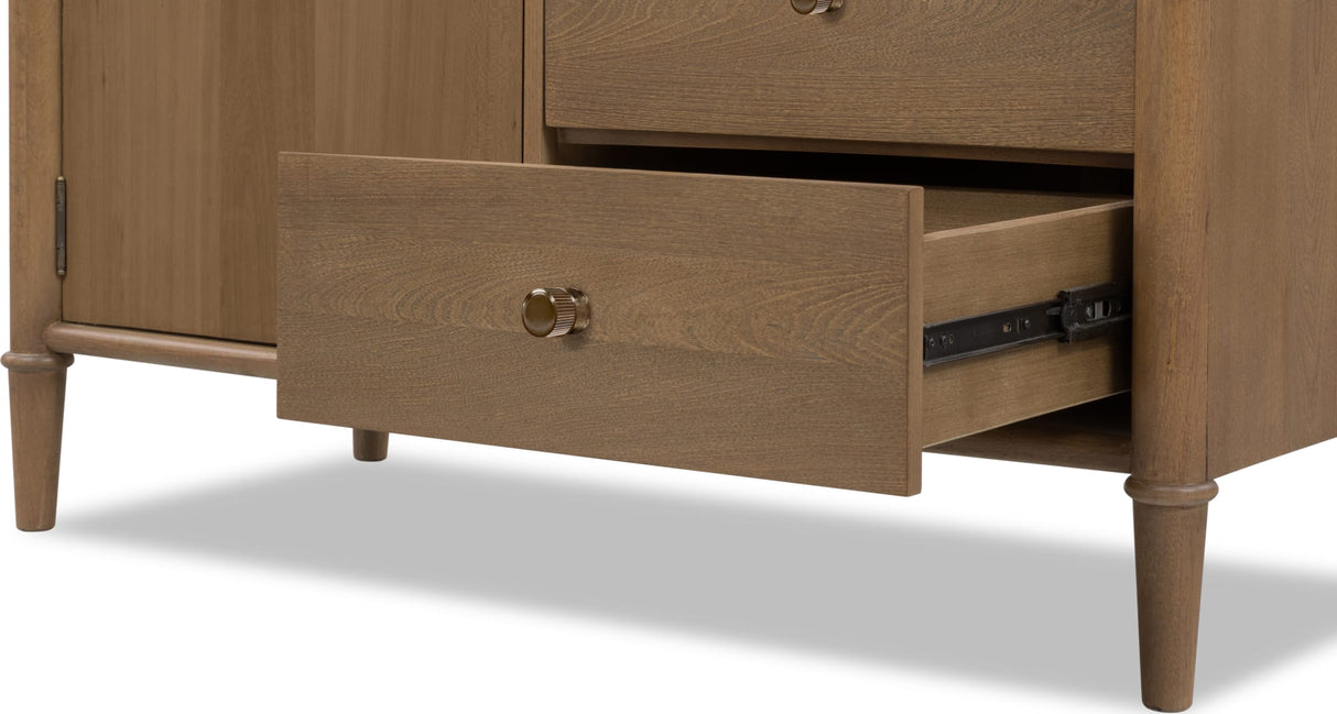 Whitmore Claystone Whitmore Drawer Chest w/ Jewelry Storage by Modus Furniture at Eve Furniture