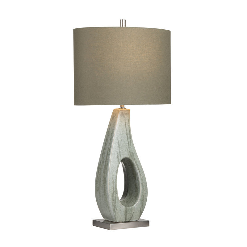 Whitmore Green/Nickel Table Lamp (Set of 2) by Crestview at Eve Furniture