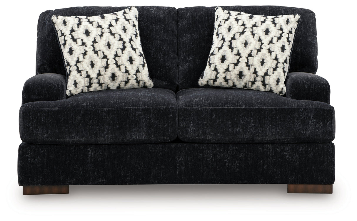 Whitmore Manor Black Pearl Living Room Set by Ashley at Eve Furniture