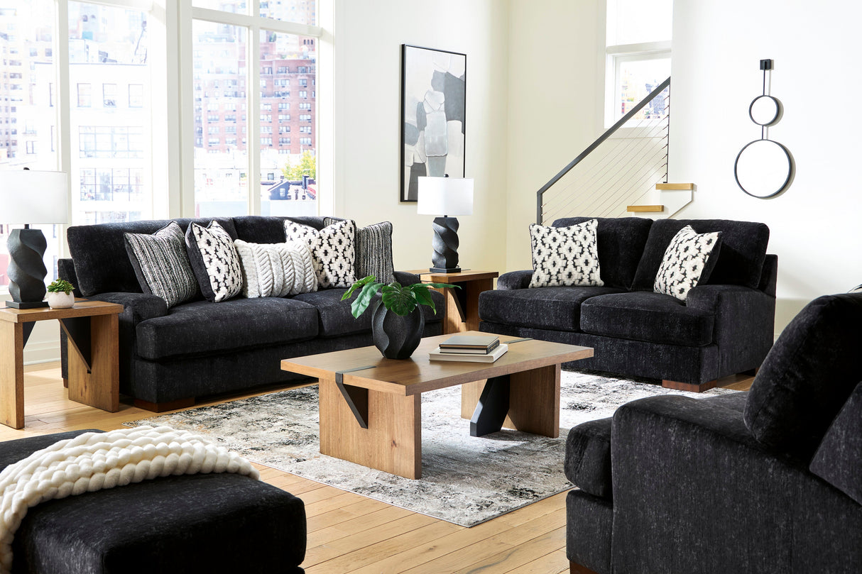 Whitmore Manor Black Pearl Living Room Set by Ashley at Eve Furniture