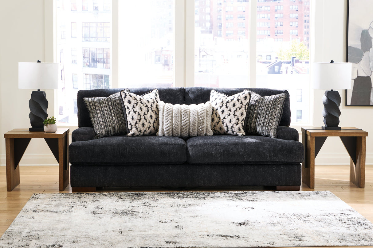 Whitmore Manor Black Pearl Sofa and Loveseat by Ashley at Eve Furniture